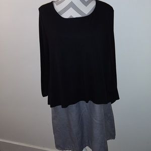 Black and Houndstooth Office Dress XL